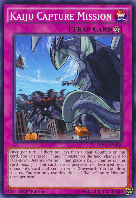 Kaiju Capture Mission [MP16-EN165] Common | Jomio and Rueliete's Cards and Comics