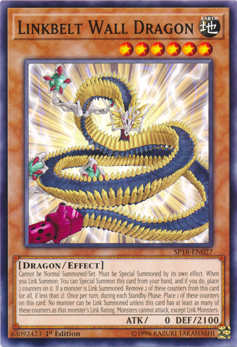 Linkbelt Wall Dragon [SP18-EN027] Common | Jomio and Rueliete's Cards and Comics