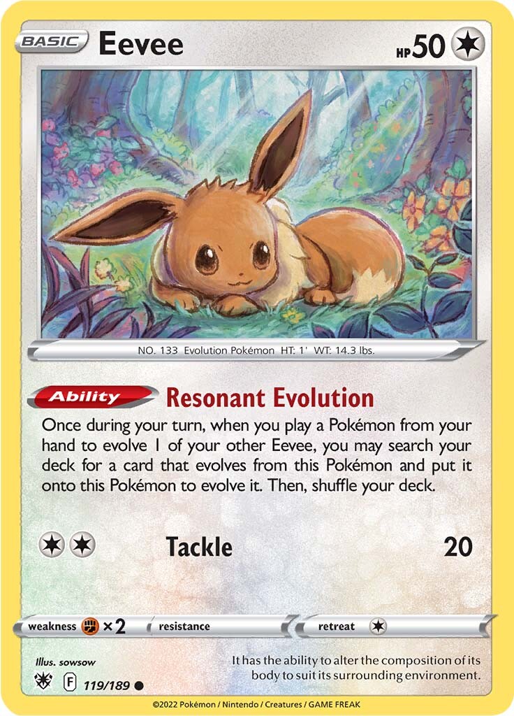 Eevee (119/189) [Sword & Shield: Astral Radiance] | Jomio and Rueliete's Cards and Comics