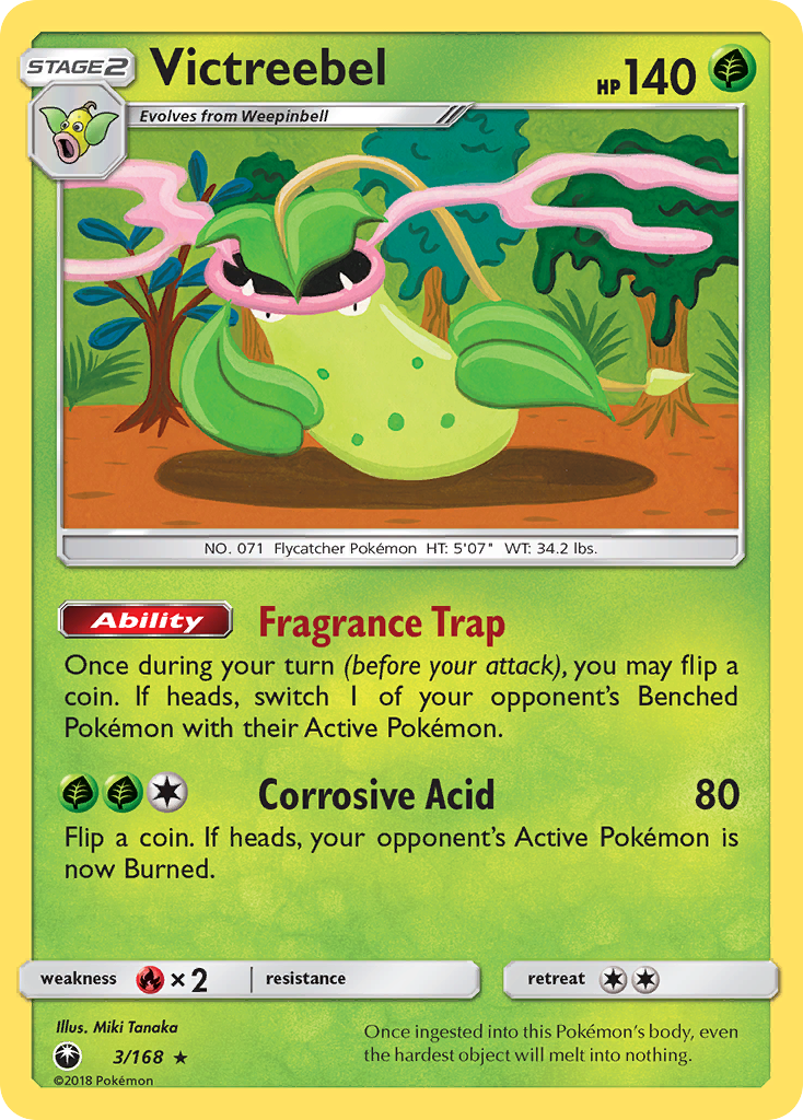 Victreebel (3/168) [Sun & Moon: Celestial Storm] | Jomio and Rueliete's Cards and Comics