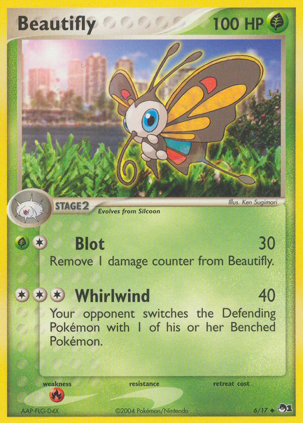Beautifly (6/17) [POP Series 1] | Jomio and Rueliete's Cards and Comics