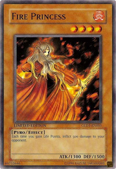 Fire Princess [GLD1-EN005] Common | Jomio and Rueliete's Cards and Comics