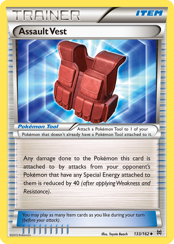 Assault Vest (133/162) [XY: BREAKthrough] | Jomio and Rueliete's Cards and Comics