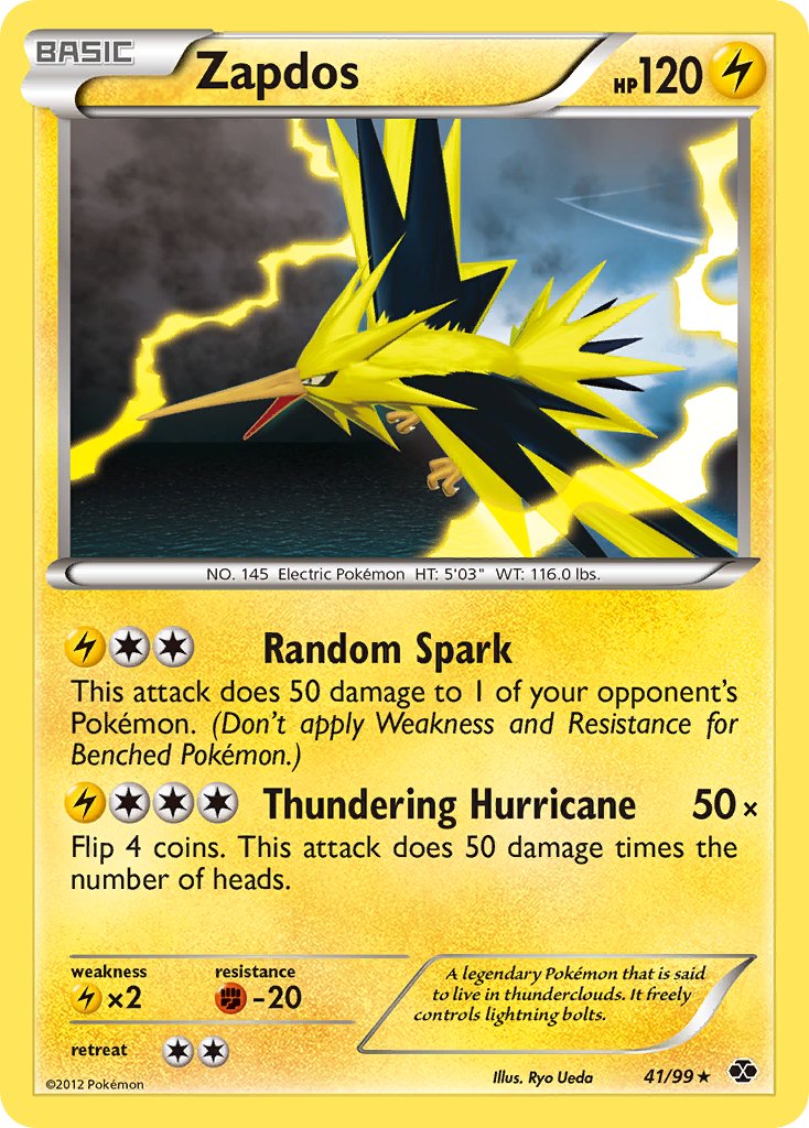 Zapdos (41/99) (Blister Exclusive) [Black & White: Next Destinies] | Jomio and Rueliete's Cards and Comics