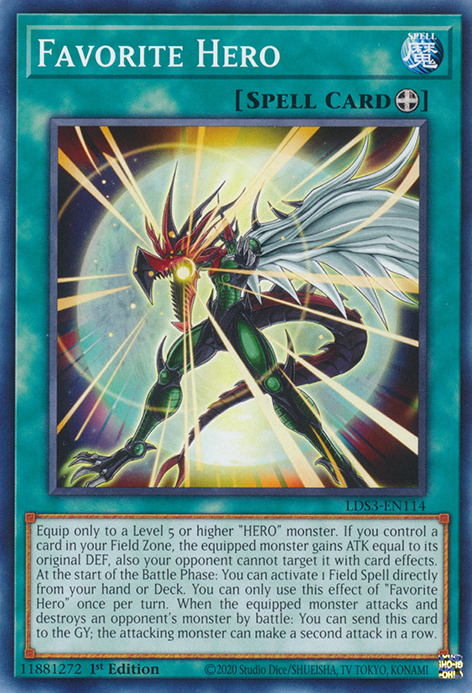 Favorite Hero [LDS3-EN114] Common | Jomio and Rueliete's Cards and Comics