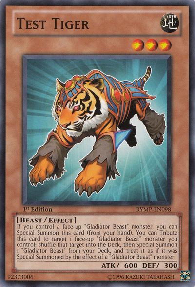 Test Tiger [RYMP-EN098] Common | Jomio and Rueliete's Cards and Comics