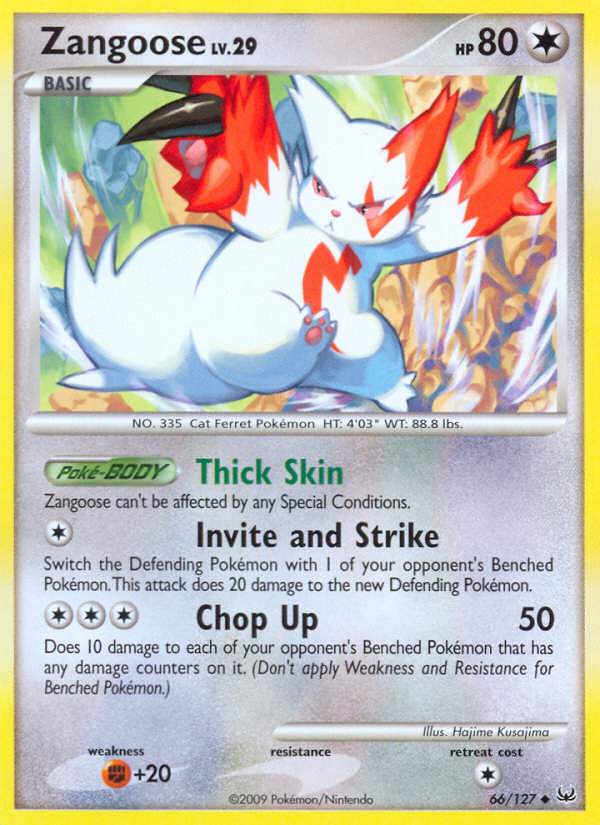 Zangoose (66/127) [Platinum: Base Set] | Jomio and Rueliete's Cards and Comics