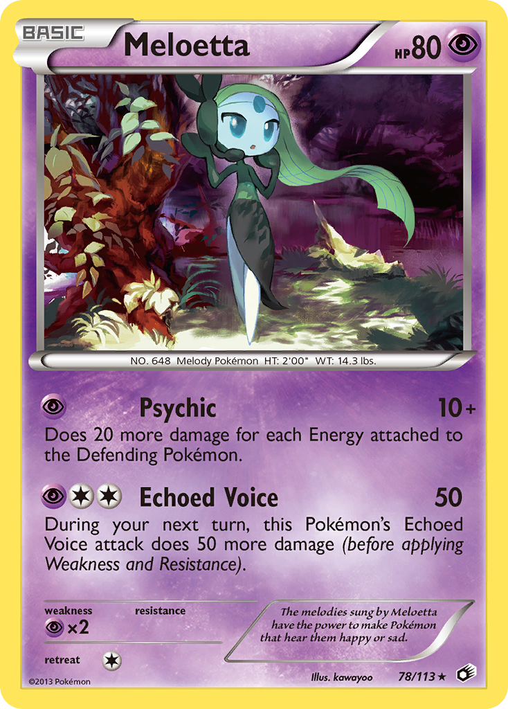 Meloetta (78/113) [Black & White: Legendary Treasures] | Jomio and Rueliete's Cards and Comics