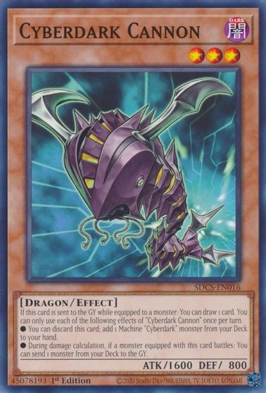 Cyberdark Cannon [SDCS-EN016] Common | Jomio and Rueliete's Cards and Comics