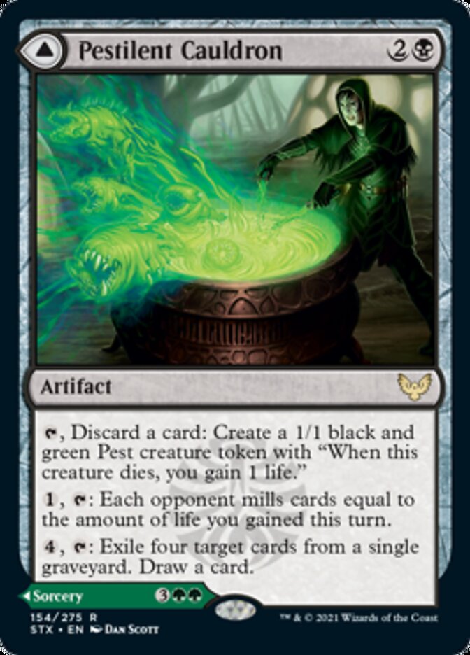 Pestilent Cauldron // Restorative Burst [Strixhaven: School of Mages] | Jomio and Rueliete's Cards and Comics