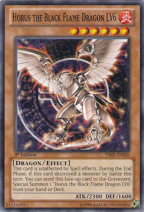 Horus the Black Flame Dragon LV6 [YSKR-EN020] Common | Jomio and Rueliete's Cards and Comics