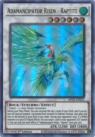 Adamancipator Risen - Raptite [MP21-EN231] Ultra Rare | Jomio and Rueliete's Cards and Comics