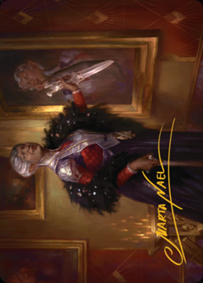 Evelyn, the Covetous Art Card (Gold-Stamped Signature) [Streets of New Capenna Art Series] | Jomio and Rueliete's Cards and Comics