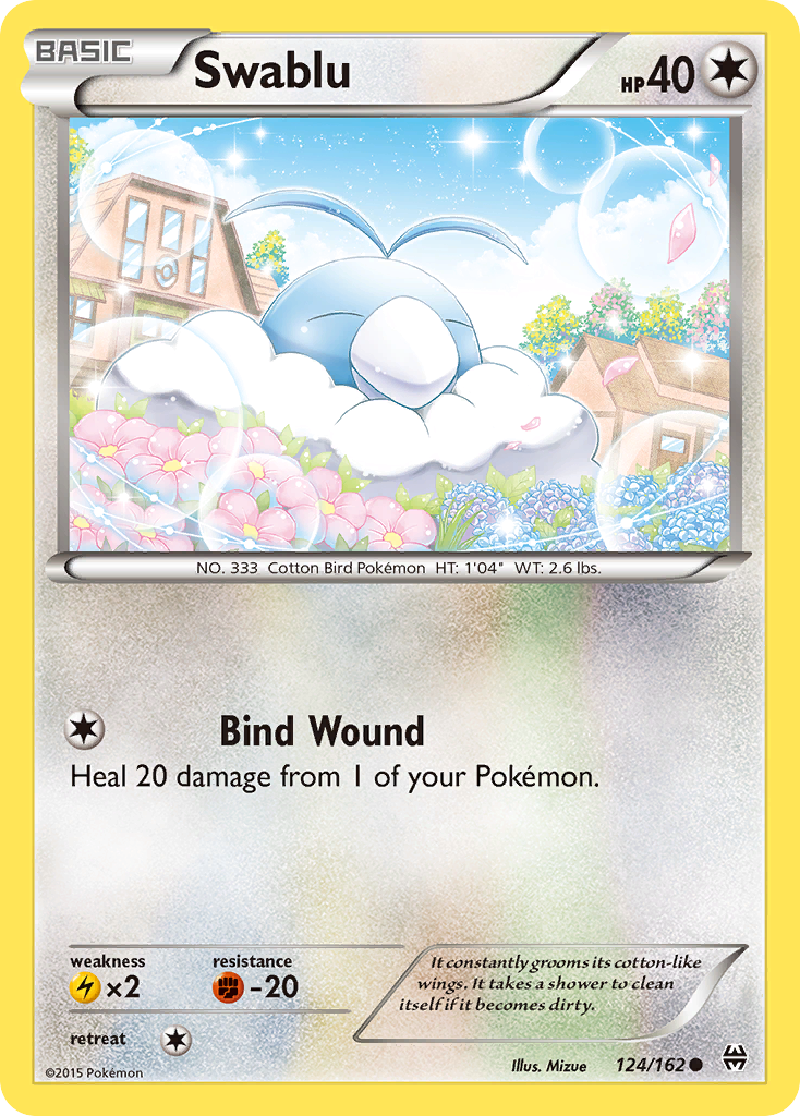 Swablu (124/162) [XY: BREAKthrough] | Jomio and Rueliete's Cards and Comics