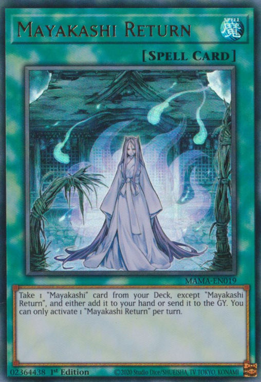 Mayakashi Return [MAMA-EN019] Ultra Rare | Jomio and Rueliete's Cards and Comics