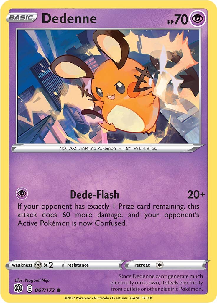 Dedenne (067/172) [Sword & Shield: Brilliant Stars] | Jomio and Rueliete's Cards and Comics