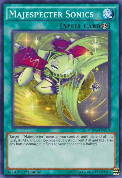 Majespecter Sonics [MP16-EN219] Common | Jomio and Rueliete's Cards and Comics