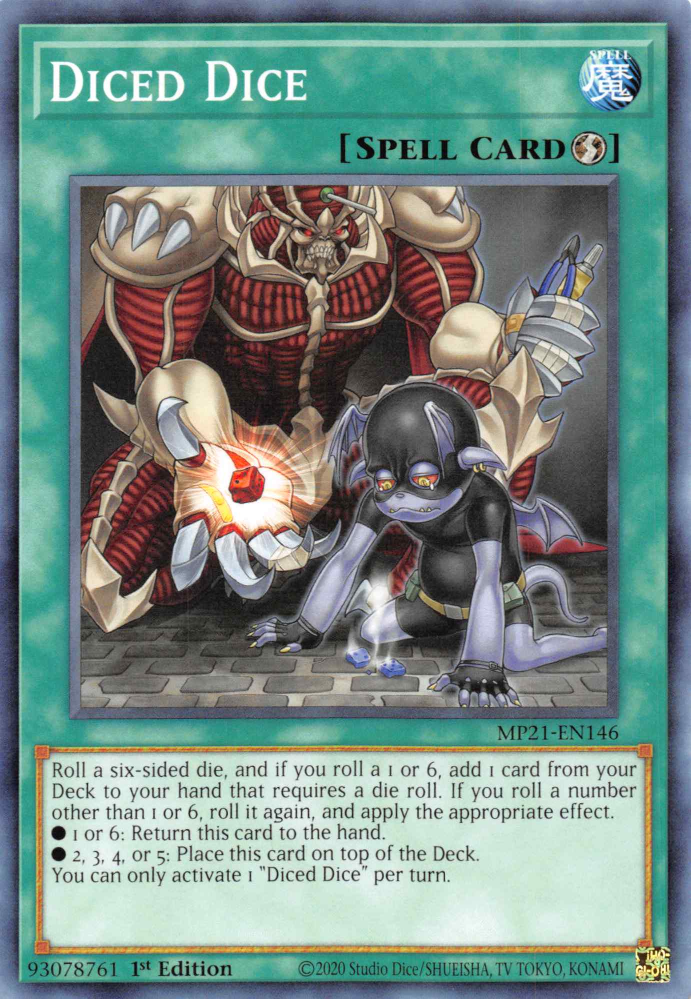 Diced Dice [MP21-EN146] Common | Jomio and Rueliete's Cards and Comics