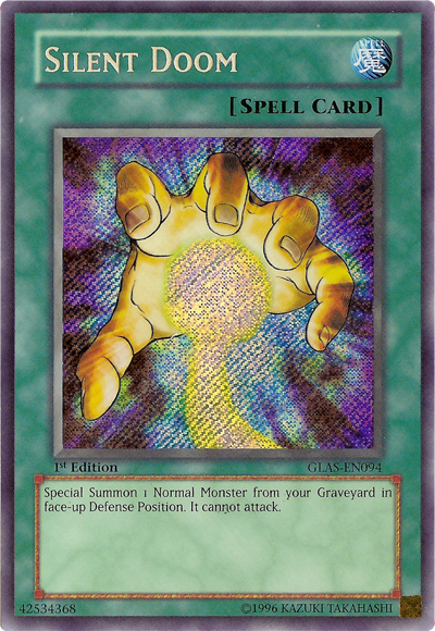 Silent Doom [GLAS-EN094] Secret Rare | Jomio and Rueliete's Cards and Comics
