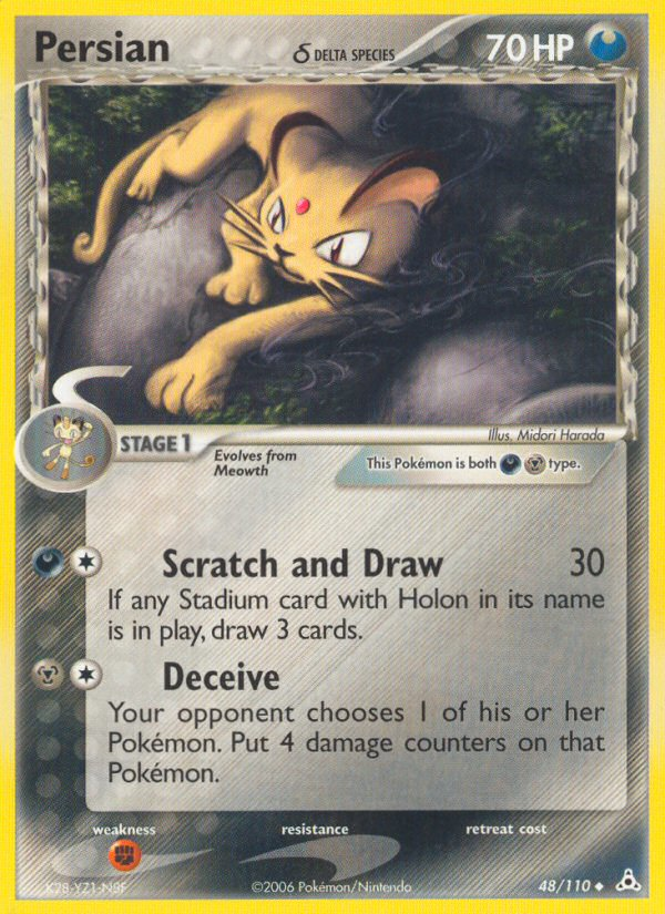 Persian (48/110) (Delta Species) [EX: Holon Phantoms] | Jomio and Rueliete's Cards and Comics