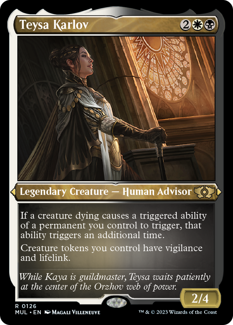 Teysa Karlov (Foil Etched) [Multiverse Legends] | Jomio and Rueliete's Cards and Comics