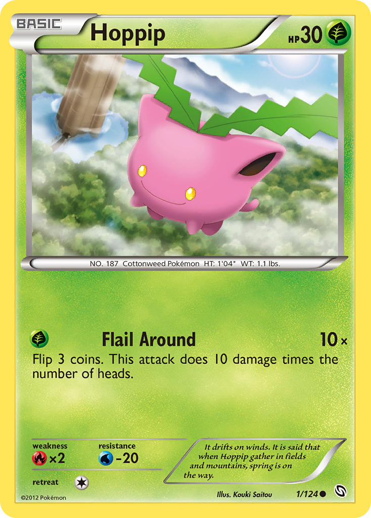 Hoppip (1/124) [Black & White: Dragons Exalted] | Jomio and Rueliete's Cards and Comics