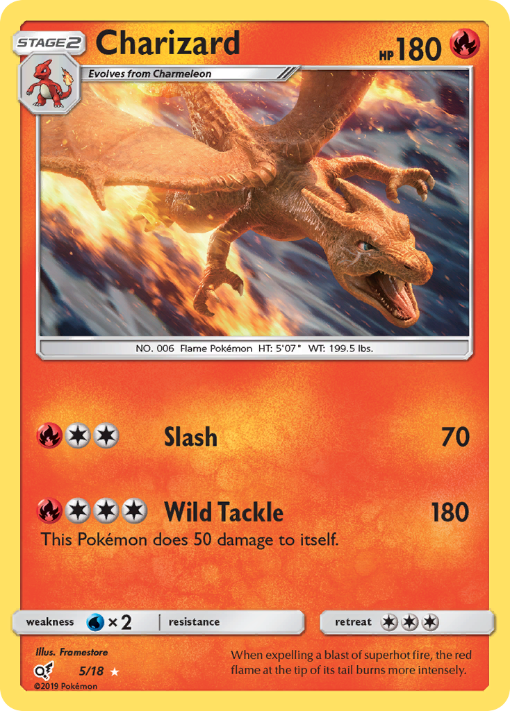 Charizard (5/18) [Sun & Moon: Detective Pikachu] | Jomio and Rueliete's Cards and Comics
