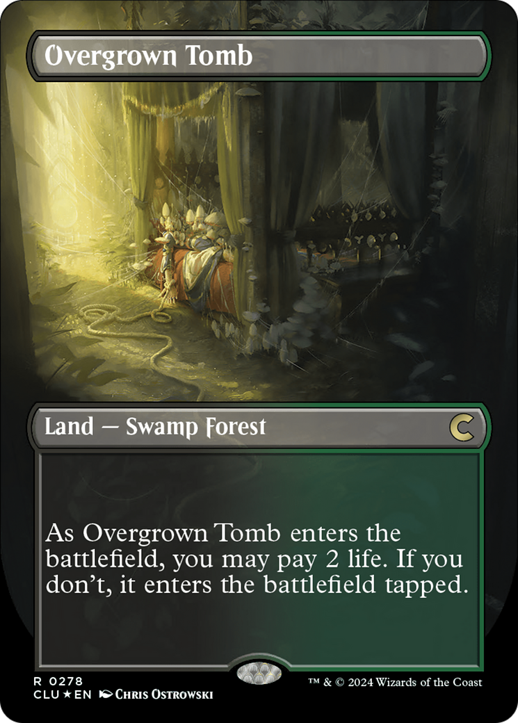 Overgrown Tomb (Borderless) [Ravnica: Clue Edition] | Jomio and Rueliete's Cards and Comics