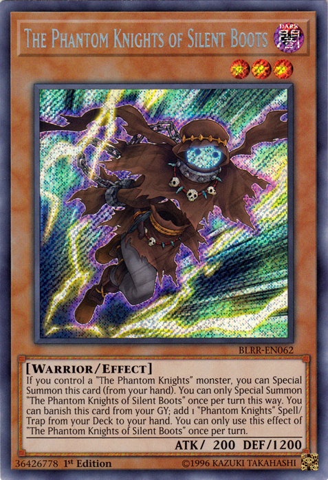 The Phantom Knights of Silent Boots [BLRR-EN062] Secret Rare | Jomio and Rueliete's Cards and Comics
