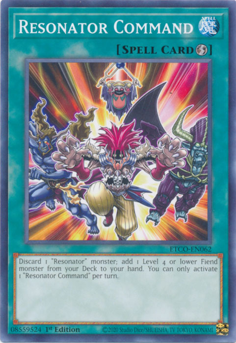 Resonator Command [ETCO-EN062] Common | Jomio and Rueliete's Cards and Comics