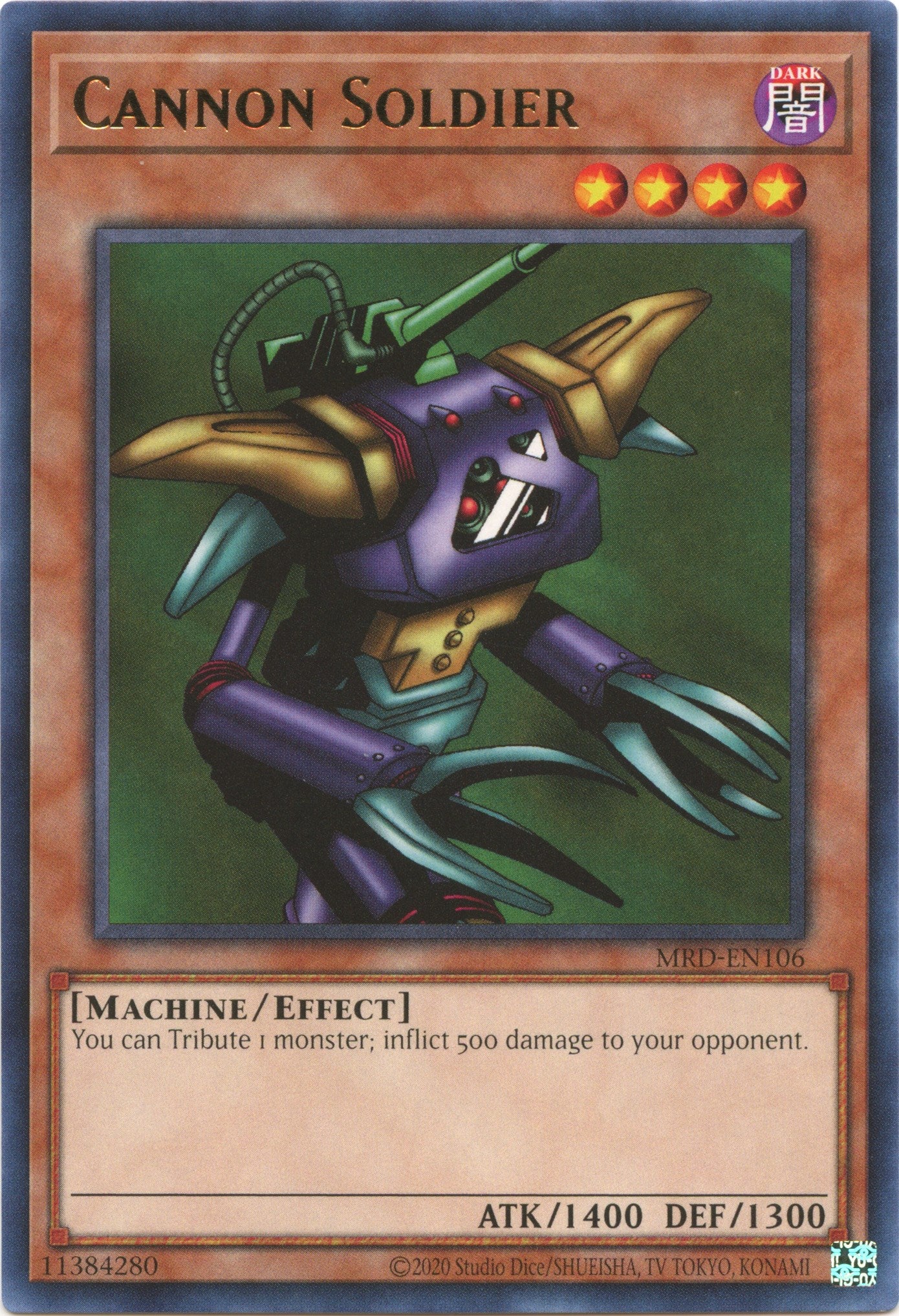 Cannon Soldier (25th Anniversary) [MRD-EN106] Rare | Jomio and Rueliete's Cards and Comics