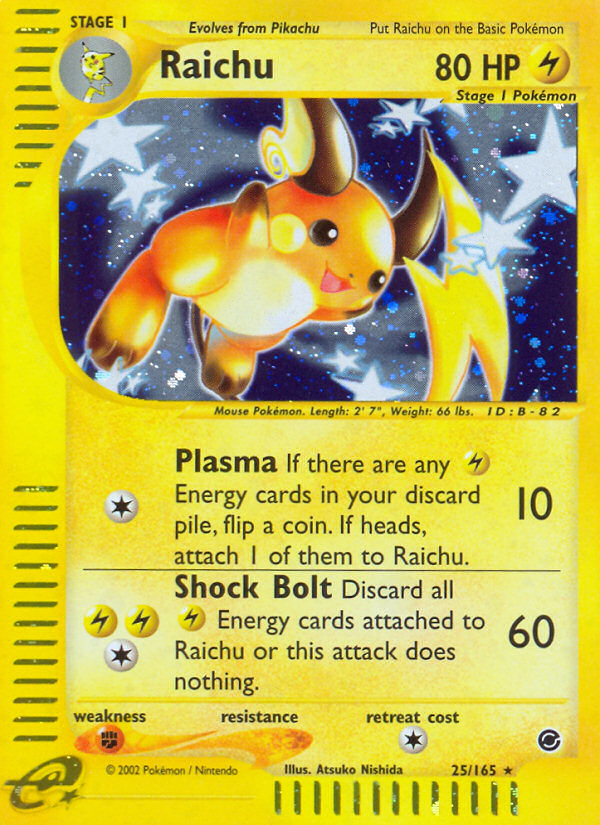 Raichu (25/165) [Expedition: Base Set] | Jomio and Rueliete's Cards and Comics