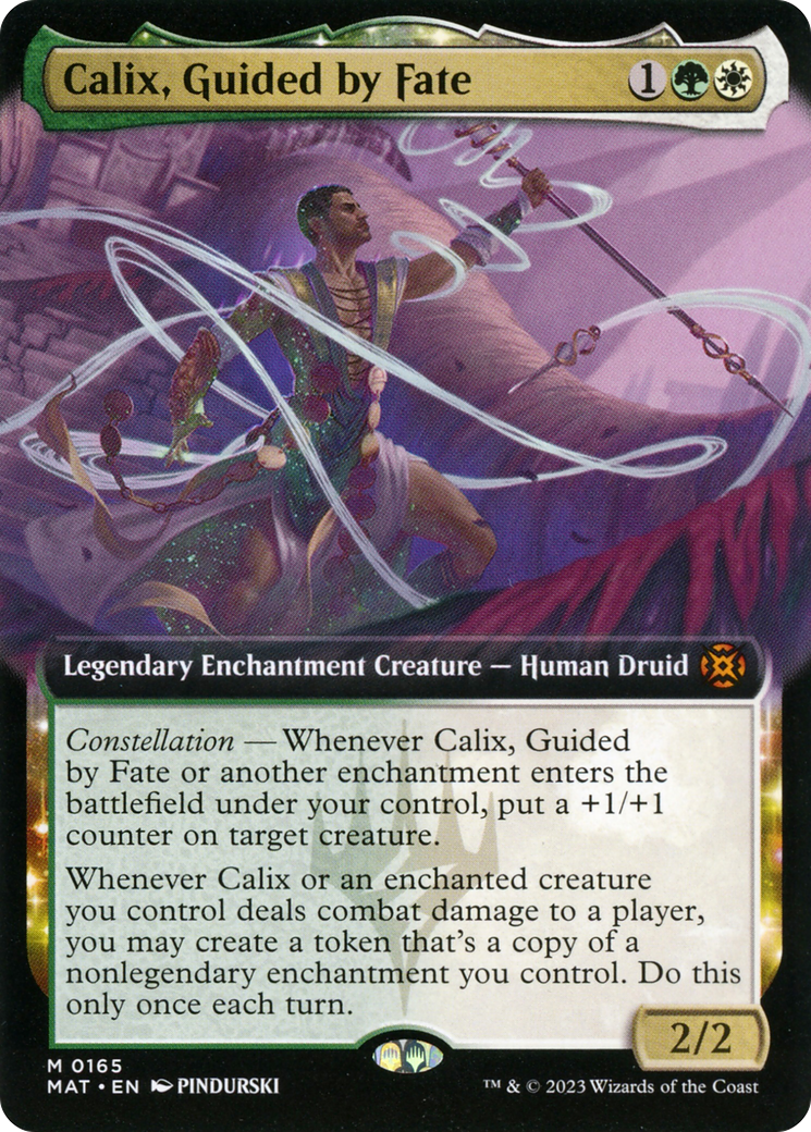 Calix, Guided by Fate (Extended Art) [March of the Machine: The Aftermath] | Jomio and Rueliete's Cards and Comics