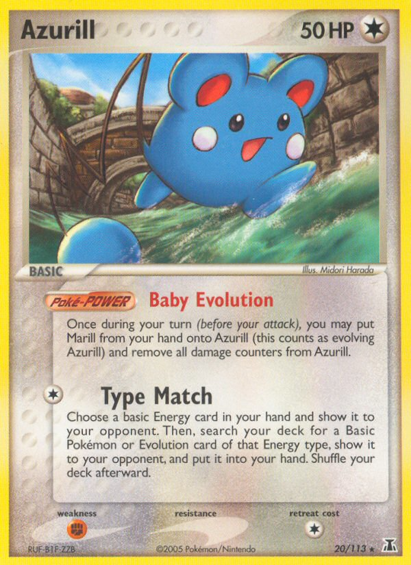 Azurill (20/113) [EX: Delta Species] | Jomio and Rueliete's Cards and Comics