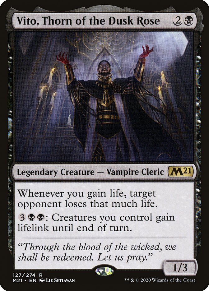 Vito, Thorn of the Dusk Rose [Core Set 2021] | Jomio and Rueliete's Cards and Comics