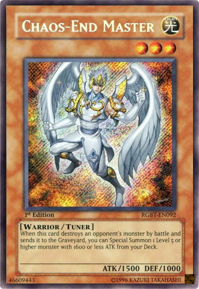 Chaos-End Master [RGBT-EN092] Secret Rare | Jomio and Rueliete's Cards and Comics