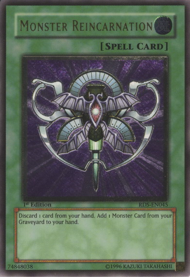 Monster Reincarnation (UTR) [RDS-EN045] Ultimate Rare | Jomio and Rueliete's Cards and Comics