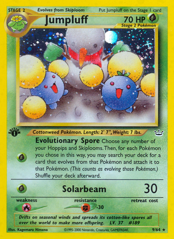 Jumpluff (9/64) [Neo Revelation 1st Edition] | Jomio and Rueliete's Cards and Comics