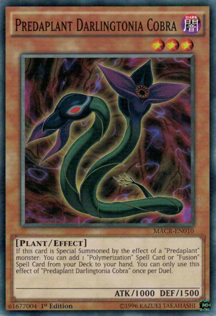 Predaplant Darlingtonia Cobra [MACR-EN010] Common | Jomio and Rueliete's Cards and Comics