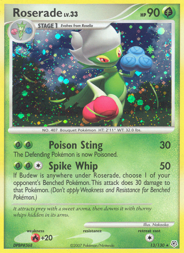 Roserade (13/130) [Diamond & Pearl: Base Set] | Jomio and Rueliete's Cards and Comics