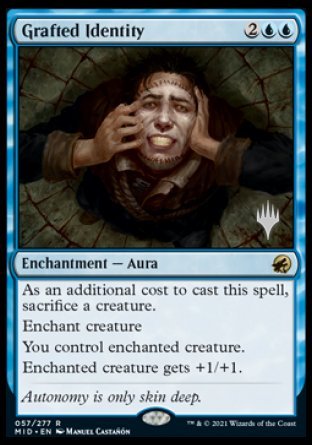 Grafted Identity (Promo Pack) [Innistrad: Midnight Hunt Promos] | Jomio and Rueliete's Cards and Comics