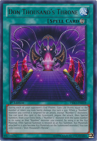 Don Thousand's Throne [PRIO-EN059] Rare | Jomio and Rueliete's Cards and Comics