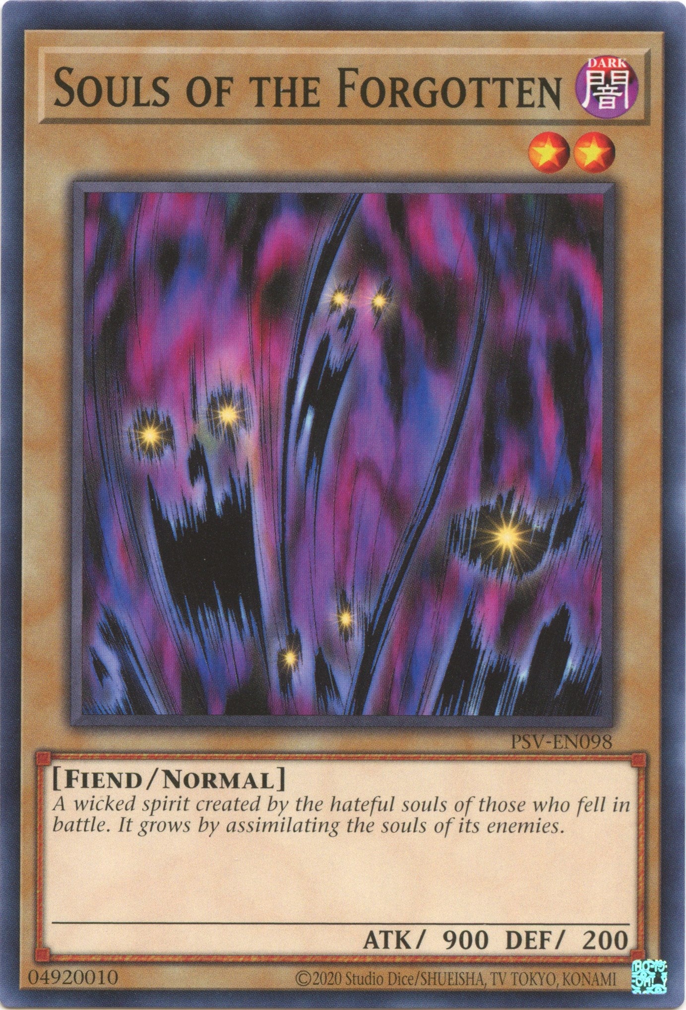 Souls of the Forgotten (25th Anniversary) [PSV-EN098] Common | Jomio and Rueliete's Cards and Comics