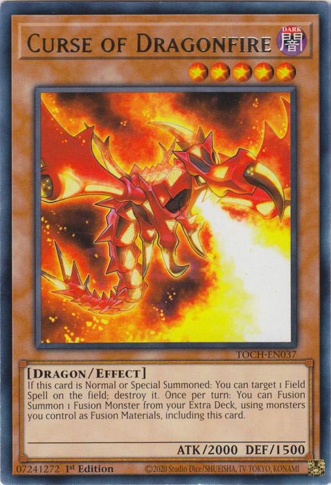 Curse of Dragonfire [TOCH-EN037] Rare | Jomio and Rueliete's Cards and Comics