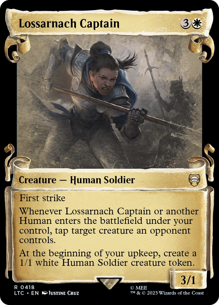 Lossarnach Captain [The Lord of the Rings: Tales of Middle-Earth Commander Showcase Scrolls] | Jomio and Rueliete's Cards and Comics