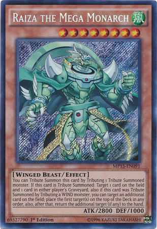 Raiza the Mega Monarch [MP15-EN091] Secret Rare | Jomio and Rueliete's Cards and Comics