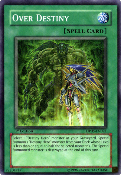 Over Destiny [DP05-EN021] Super Rare | Jomio and Rueliete's Cards and Comics