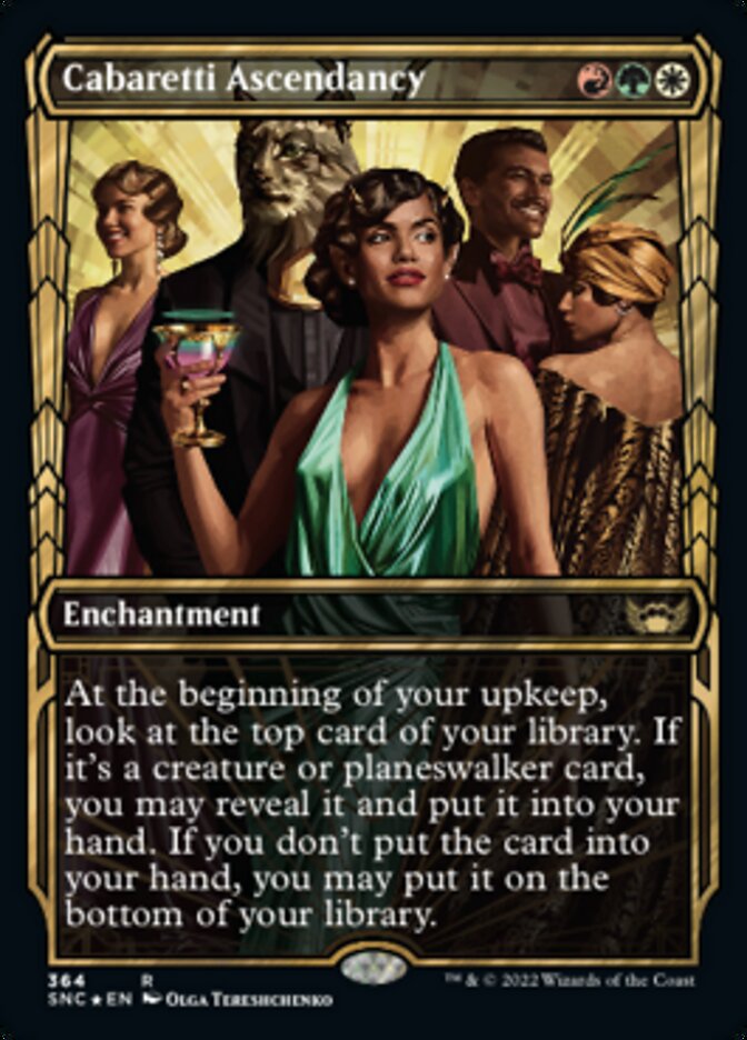Cabaretti Ascendancy (Showcase Golden Age Gilded Foil) [Streets of New Capenna] | Jomio and Rueliete's Cards and Comics