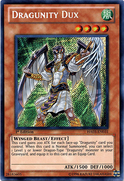 Dragunity Dux [HA03-EN031] Secret Rare | Jomio and Rueliete's Cards and Comics