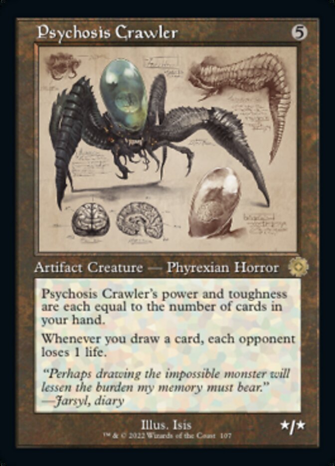 Psychosis Crawler (Retro Schematic) [The Brothers' War Retro Artifacts] | Jomio and Rueliete's Cards and Comics